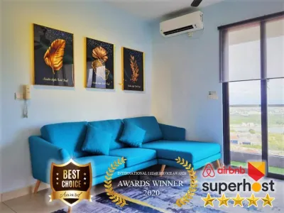 WOODSBURY PREMIER LUXURY  SUITE 2B2R 2MIN SUNWAY Hoteles en Butterworth