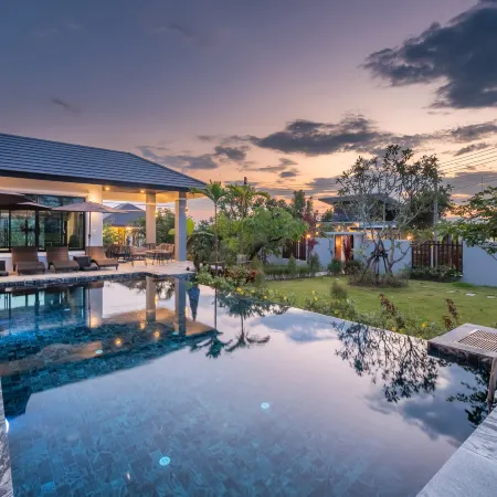 The garden pool villa resort at doisaket