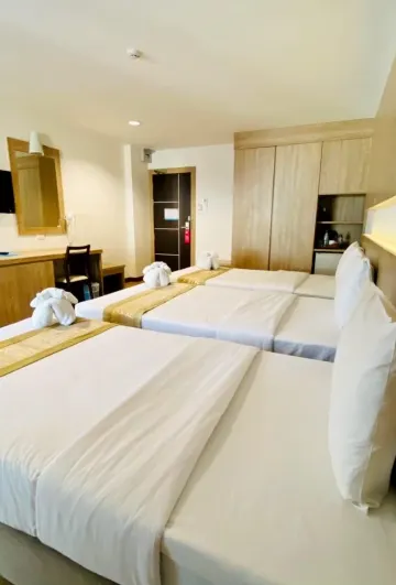 ห้องพักได้ 3 คน-ปลอดบุหรี