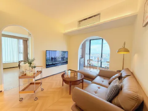 汕頭可可花園高空美景公寓（高鐵站小童公園店） 鄰近媽嶼島的酒店