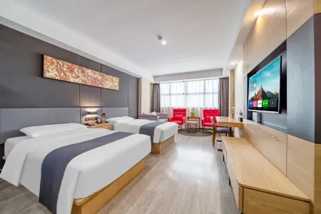 Shankee Tea Style Hotel (Nanjing Jiangning District Guli Niushou Mountain) Отели рядом с достопримечательностью «Jinling Xiaocheng»