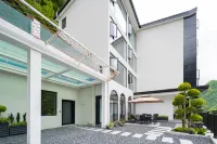 Qing ink Tea Garden pleasant color designer air infinity pool mountain luxury beauty night