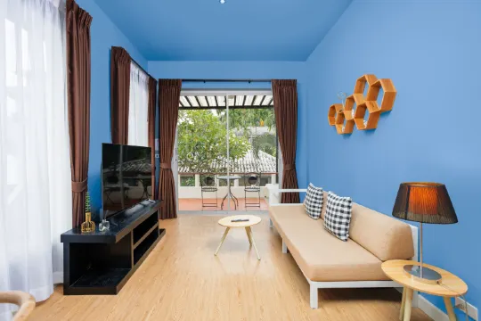 วิลลาแบบหนึ่งห้องนอนพร้อมวิวสระว่ายน้ำ