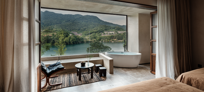 Dongjiang Lake Yujing Lakeside Villa | Riverside Vacation Apartment โรงแรมในซื่อซิง