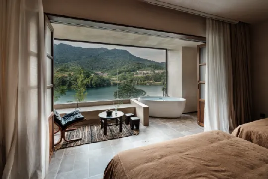 Dongjiang Lake Yujing Lakeside Villa | Riverside Vacation Apartment