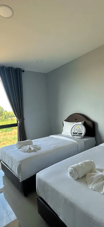 ห้องมาตรฐานเตียงแฝดพร้อมวิวสวน