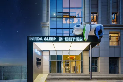 Xiong Yi Cat is tired at the hotel (chengdu Panda Base Branch)