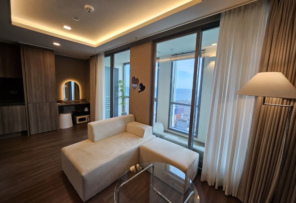 해운대 라메르 스테이 침실 모습