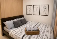 Grey & Wood 1BR w/ Pool View | Shore 2 Near MOA - Spa