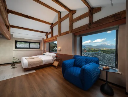 QiuTing×IF TIME·Snow Mountain View Designer Hotel Отели рядом с достопримечательностью «Wenfeng Temple»