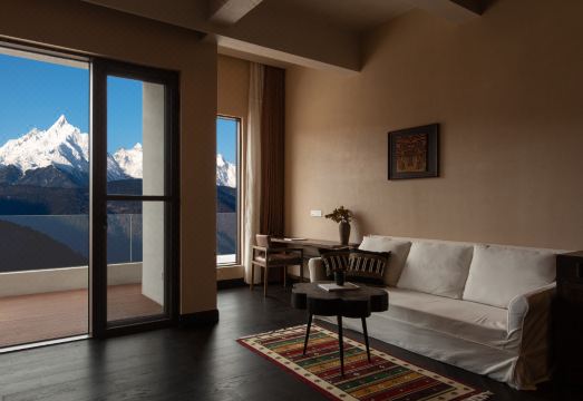 현대적인 호텔 내부 및 산소 장치