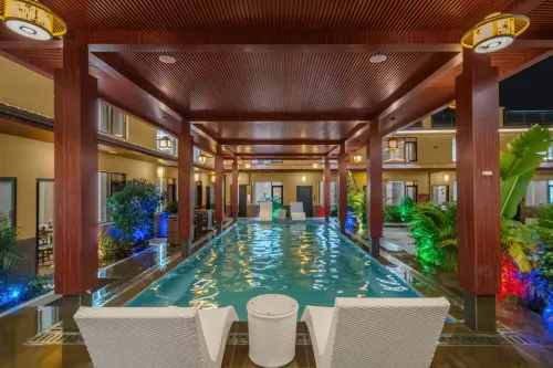 Dongfang Xianyu Hot Springs Homestay - สระว่ายน้ำส่วนตัว