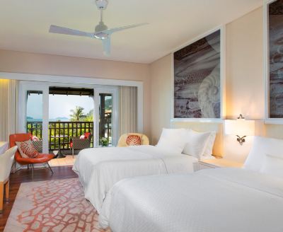 オーシャンビュー客室(ツインベッド×2)(バルコニー) ウェスティン ランカウイ リゾート&スパの写真