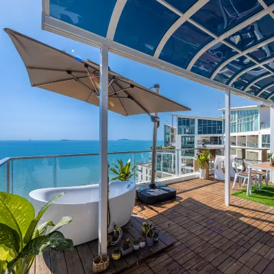 Sanya Haiyue Jintan Seaview Holiday Apartment (Sanya Bay Yemeng Corridor Shop) Hotel dekat Galeri Yemeng