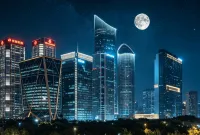 Sea Blue Hotel（Qianjiang New City Raffles City Center ）