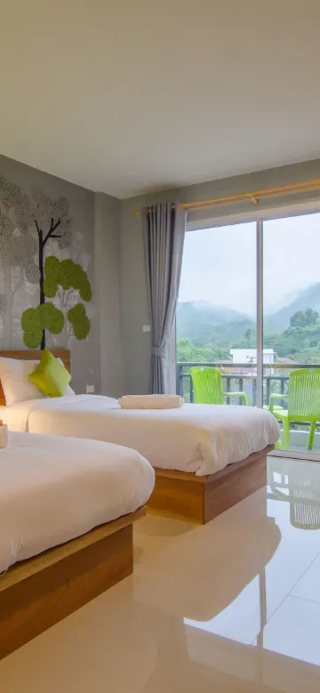 ห้องพักธรรมดาแบบมีระเบียง