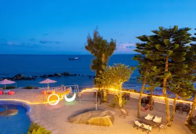 Pingtan hear the sea| Linghai Qingshe Swimming Pool Seascape Designer villa Meisu Hotels near Blue Tears Viewing Point (Along the Coast of 68 Town Monkey Research Island)