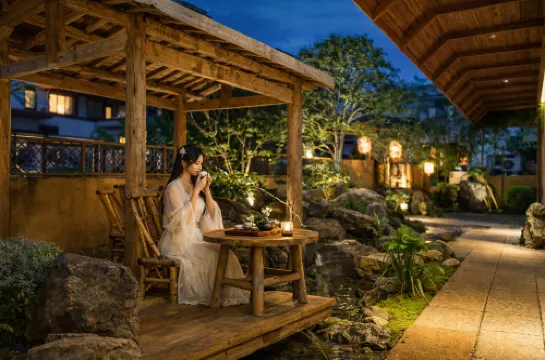 溪畔聽雨丨一方茶境SereniTea・禪意庭院美墅（武夷山三姑度假區店）