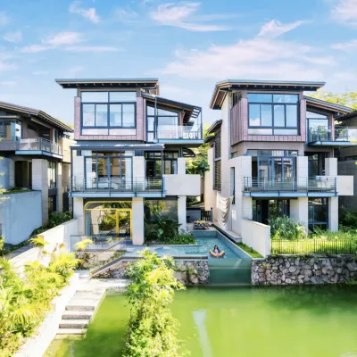 Meilin Lake Hot Spring Chimelong Royal Villa โรงแรมใกล้ชิงช้าสวรรค์ทะเลสาบเมอร์ลิน