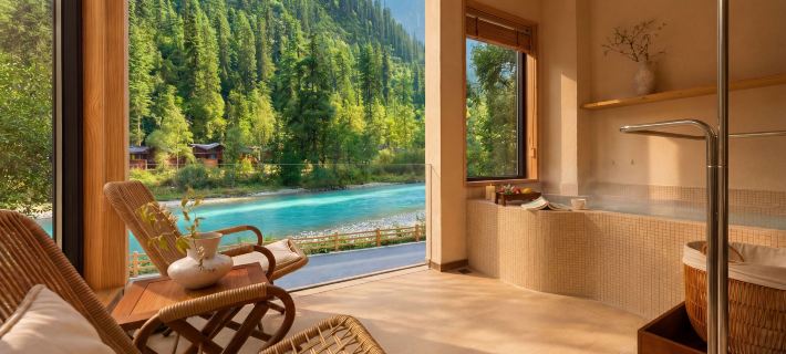 Libai | Goodnight Hot Spring Pool Mountain Lodge (Mount Siguniang Scenic Area) Hoteles en Xiaojin