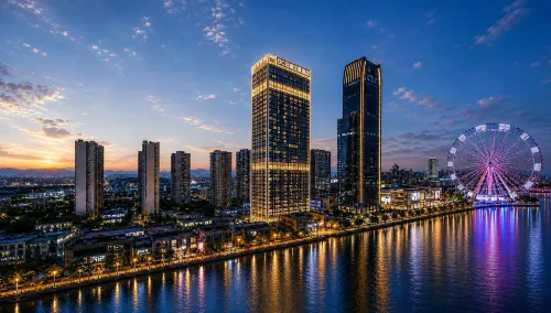 DC Cloud Scenic Hotel (Nanchang Star Ferris Wheel The Mixc) - Bergblick