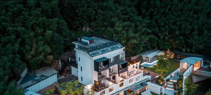 莫干山荒草地民宿•溯溪私湯溫泉花園別墅 德清住宿飯店