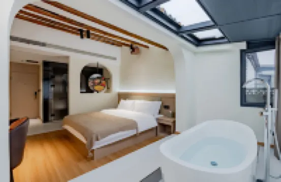 Qianxun Manju Hotel (Wuyuan High-speed Railway Station Branch) - جاكوزي