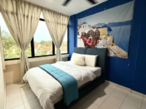 Santorini 3000sqft Townvilla, rooftop BBQ, 5BR, 13pax