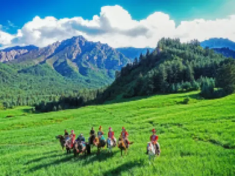 絲路金馬インターナショナルホテル(馬蹄寺観光地) 粛南ユグル族自治県のホテル