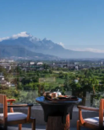 The luxury resort hotel