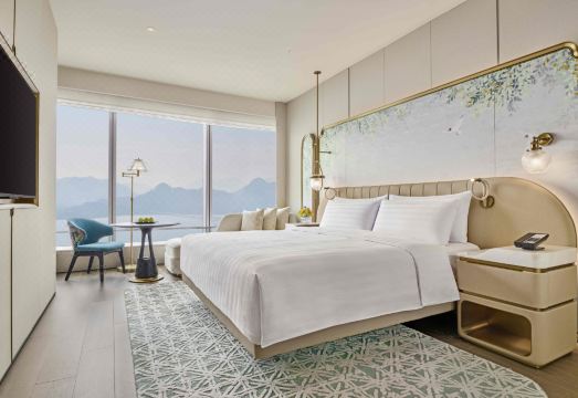 샹그릴라 선전 난산 로비 또는 객실 내부