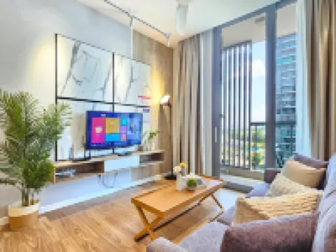 Muji Home Design with Balcony and Nice Swimming Pool View at Cyberjaya by Cloud Host