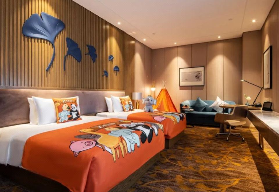 완화 호텔의 이국적인 외관