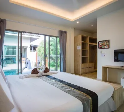 วิลลาแบบสี่ห้องนอนพร้อมสระว่ายน้ำ