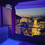Acropolis View Sky Suite with Jacuzzi Near Metro