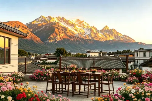 Qiezizai · Snowview Tea Courtyard SnowTea Yard | Sunshine Golden Peak Designer Boutique Homestay - เปิดใหม่