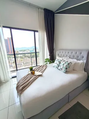 Infinity View Suites l The Horizon Ipoh l by Grab A Stay - 1-8 Pax - مسبح على السطح