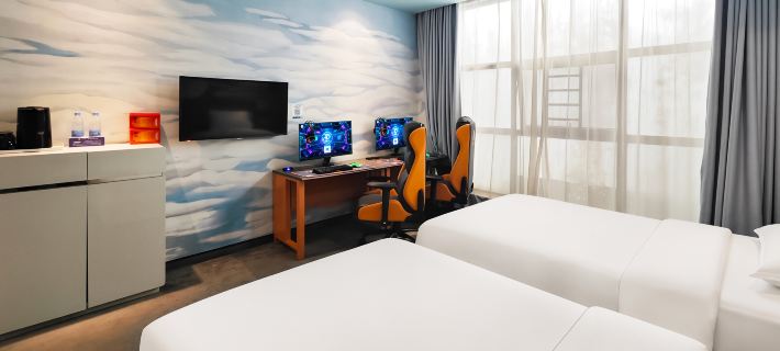 Yaxin E-Sports Hotel (Changsha COLORFUL WORLD) Hotéis em Condado de Changsha
