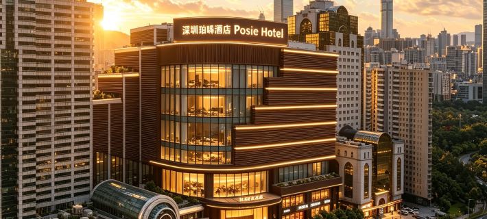 Posie Hotel (Shenzhen Convention & Exhibition Center Huanggang Port Branch) Hotel di Shenzhen