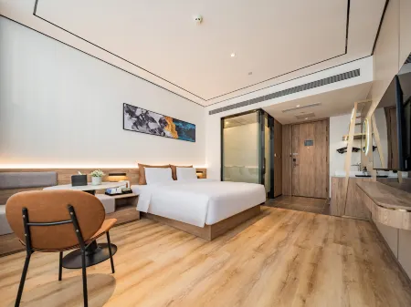 Aihauser Hotel (Xi'an Tangdu Hospital Textile City Subway Station Branch) Отели рядом с достопримечательностью «Xi'an Siyuan University (South Area)»