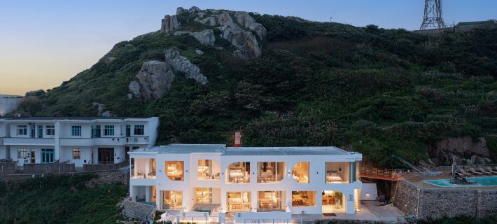 月白·青空MoonVillaオーシャンビューリゾート美宿（ジョウ泗花鳥島） 嵊泗のホテル