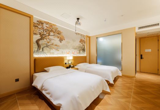 젠양의 현대적인 호텔 전경