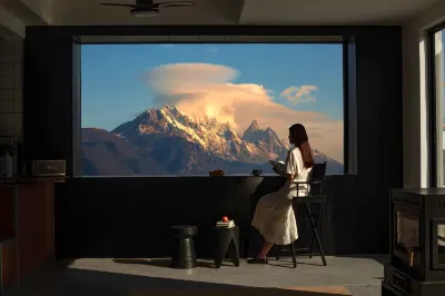 閱時·麓鳴山贊LumingHeights｜IMAX電影畫框·日照金山攬景民宿 鄰近世紀平價超市的酒店