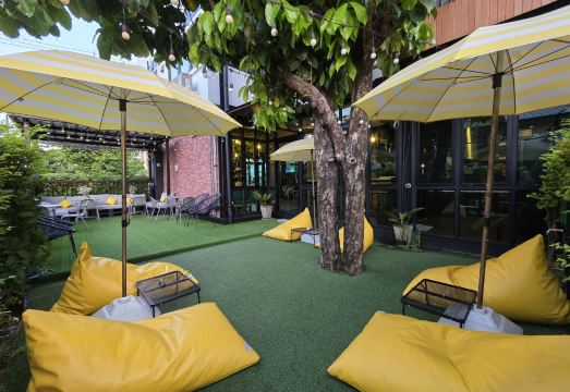 웨이하 호스텔 객실 또는 라운지 공간