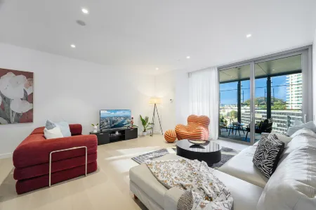 Spacious 3BR in Barangaroo | Free Parking | CBD Отели рядом с достопримечательностью «Заказник Барангару»