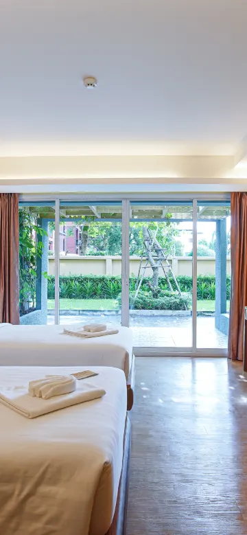 ห้องดับเบิลหรือคู่วิวสวน