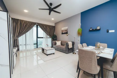 Mosaic Midvalley Oceanblue Nest 3BR w Bathtub Отели рядом с достопримечательностью «Figure Museum Johor»