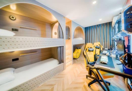 스타 플라이트 캡슐 호텔 우주선 침대