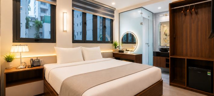 Golden Lunar Hotel - Bui Vien Walking Street, District 1 Hotéis em Cidade de Ho Chi Minh