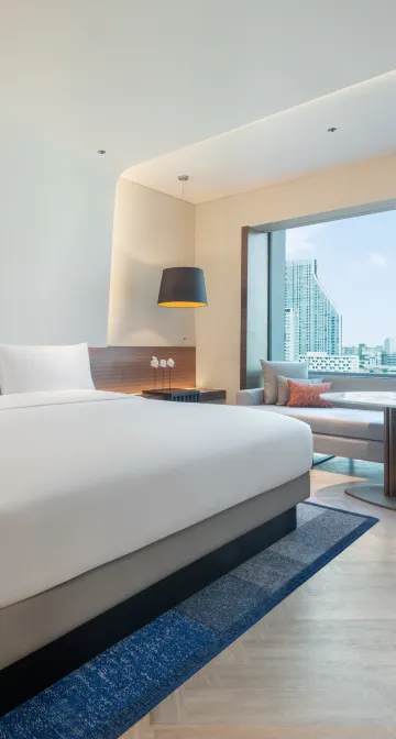 ห้องดีลักซ์, เตียงคิงไซส์ 1 เตียง, วิวเมือง